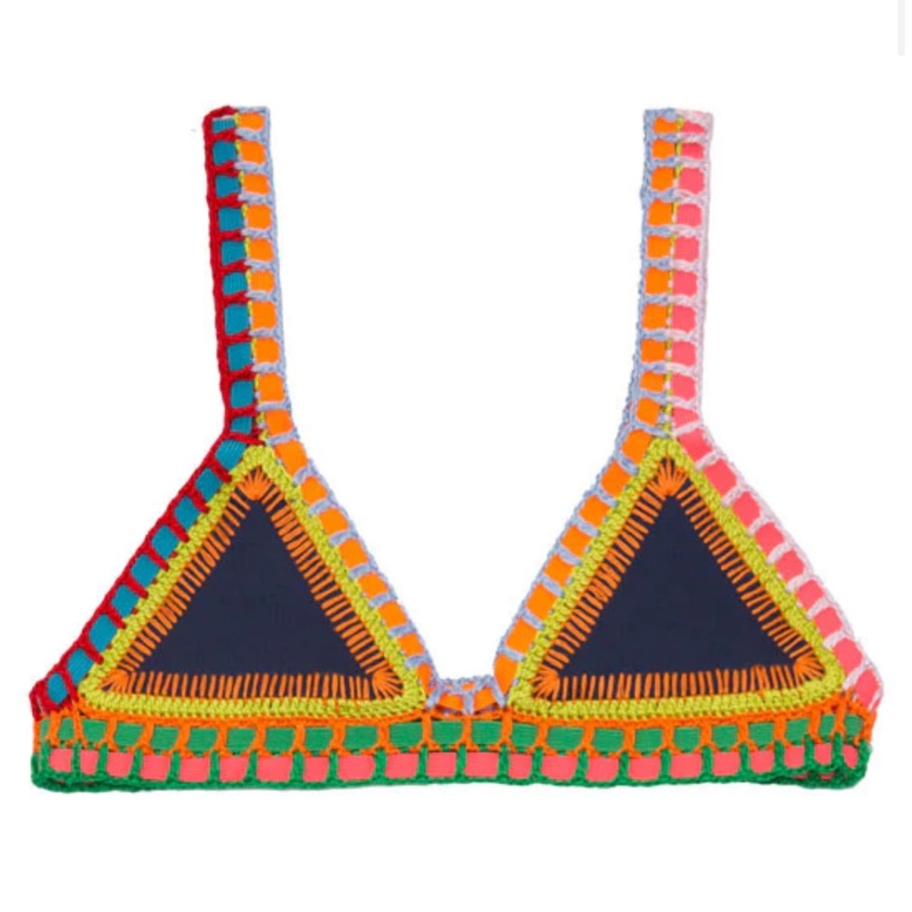 Kiini bikini top size M in Tasmin navy blue